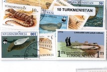 10 timbres de Turkmenistan