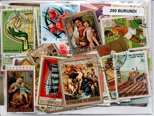 200  timbres du Burundi