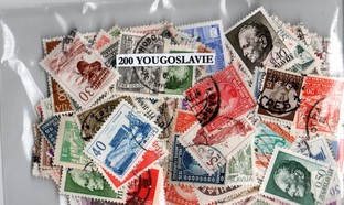 200 timbres de Yougoslavie